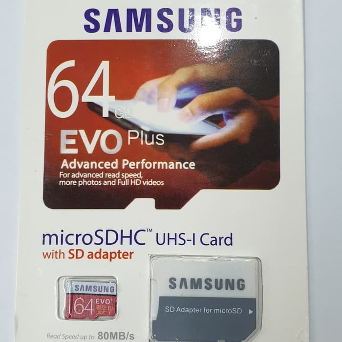 Thẻ Nhớ Samsung Evo Plus 64gb Mmc Samsung / Micro Sd + Adapter