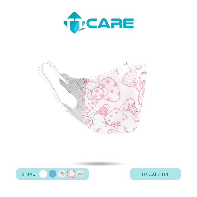 Khẩu trang trẻ em 5D TT Care  kháng khuẩn, ngăn ngừa bụi hiệu quả