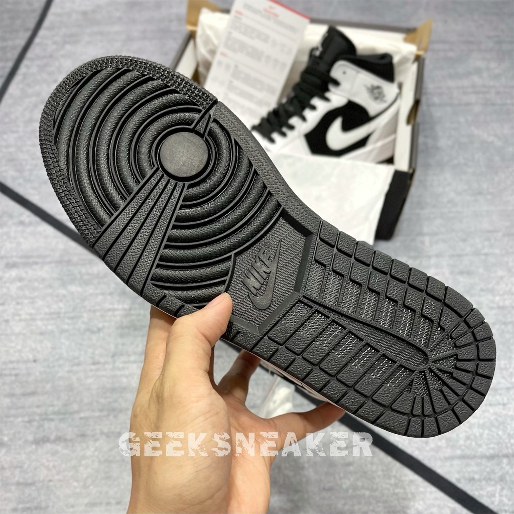 [GeekSneaker] Giày Thể Thao * Sneaker Jordan 1 Mid White Black | BigBuy360 - bigbuy360.vn