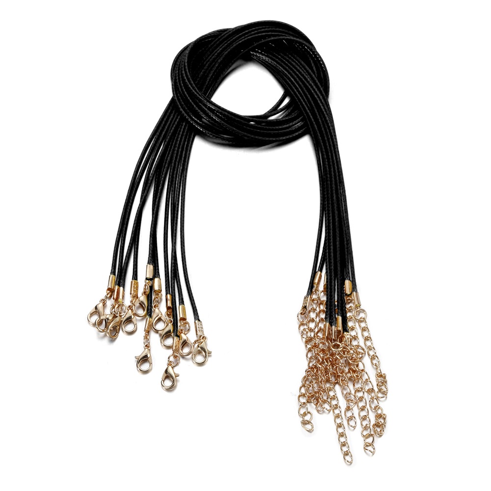 10 sợi dây ST.KUNKKA bằng da da 1.5mm làm đồ trang sức DIY