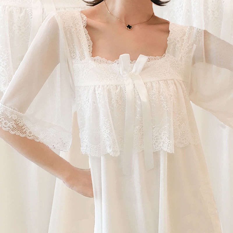 Đầm Ngủ Hai Dây Phối Ren Có Mút Đệm Ngực Thời Trang Mùa Hè Quyến Rũ Cho Nữ
