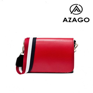 Túi đeo chéo nữ thời trang da pu mềm mịn kiểu dáng độc đáo azdt112 - thương hiệu azago