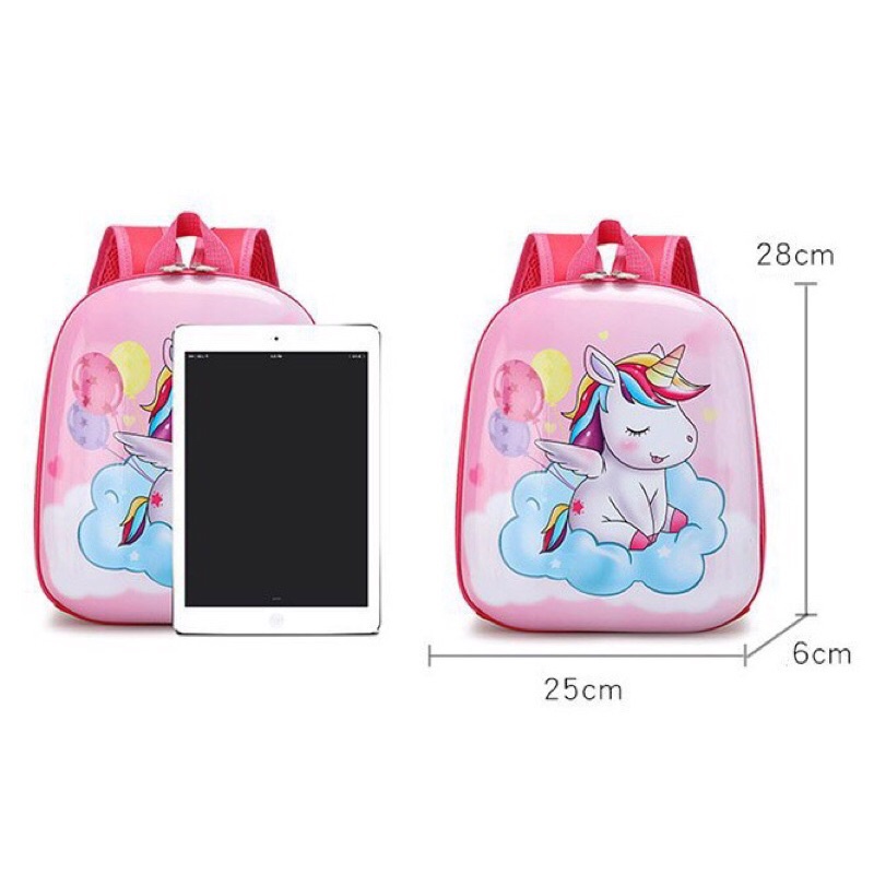 Ba Lô Cho Bé Trai Bé Gái Mầm Non 3-6 Tuổi Bằng Nhựa Dẻo