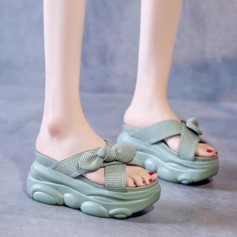 Dép xuồng đế cao