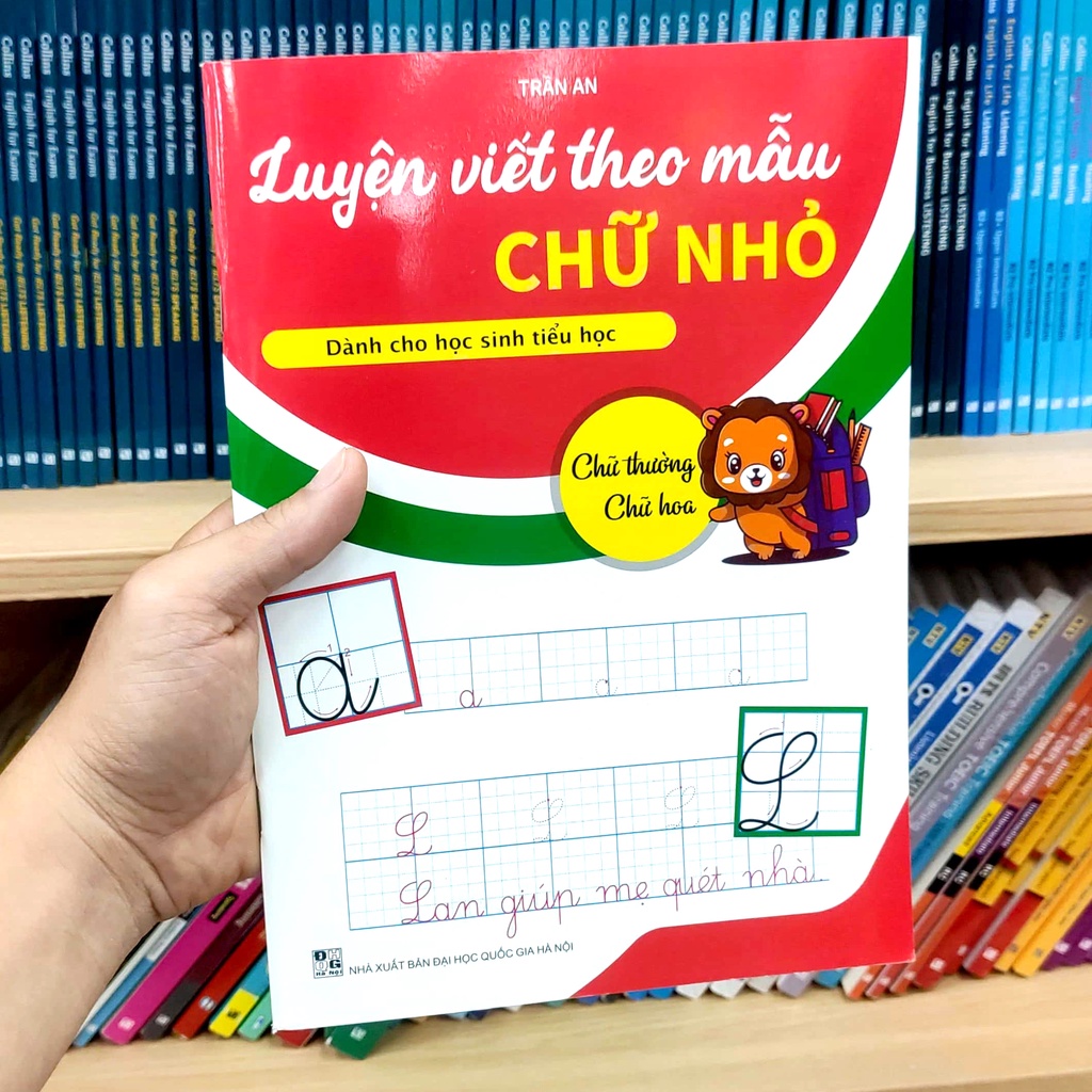 Sách Luyện Viết Theo Mẫu Chữ Nhỏ - Chữ Thường, Chữ Hoa (Dành Cho Học Sinh Tiểu Học)