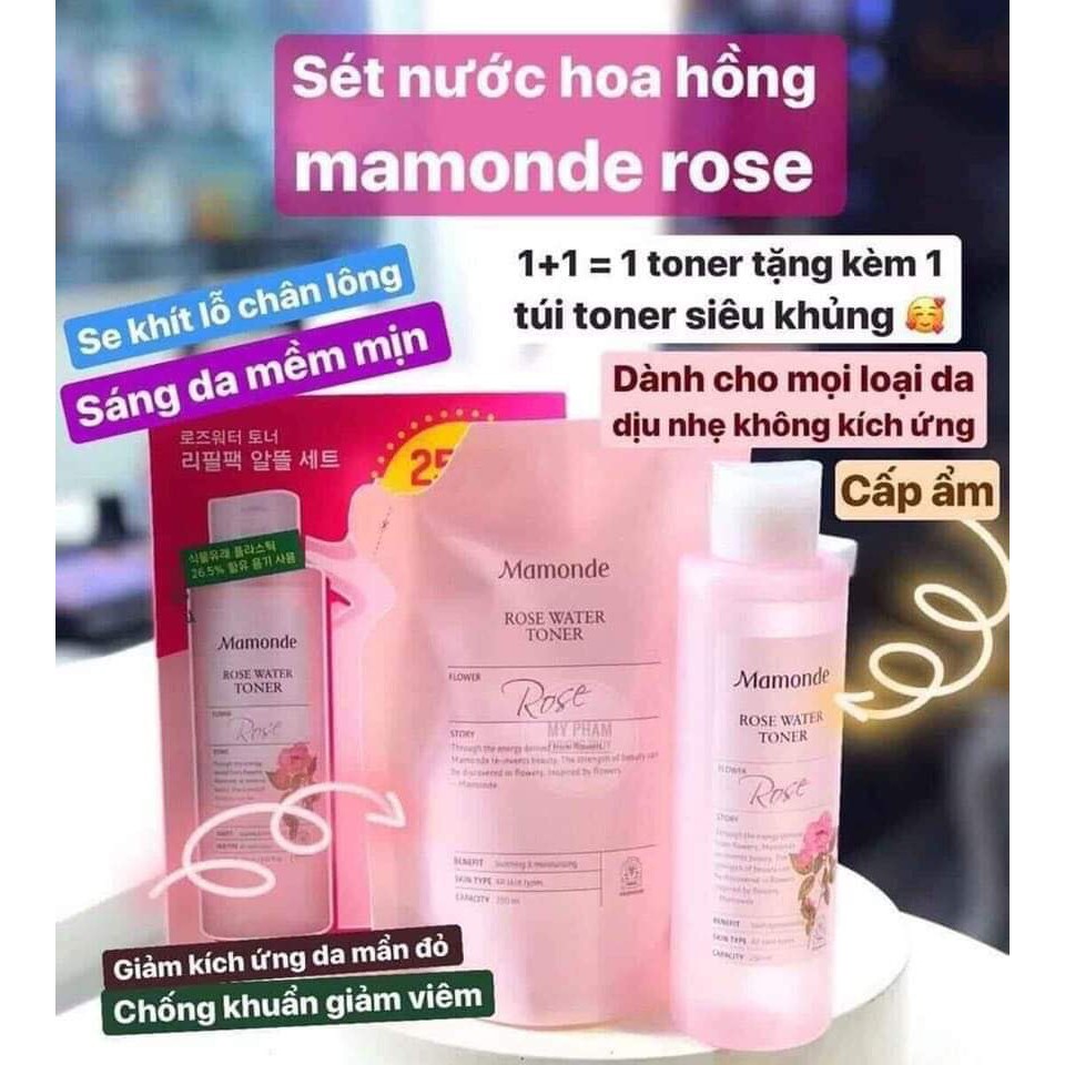 Set nước hoa hồng Mamonde