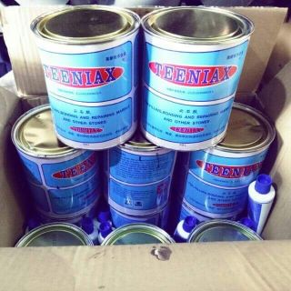 Bộ Keo dán đá gạch đá hoa cương 2 thành phần Teeniax và tuýp pha loại 1kg giá sỉ
