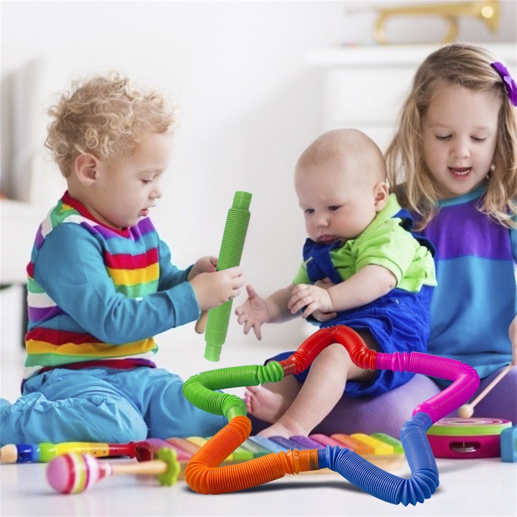 Lục Lạc Đồ Chơi Co Giãn Nhiều Màu Sắc Cho Bé
