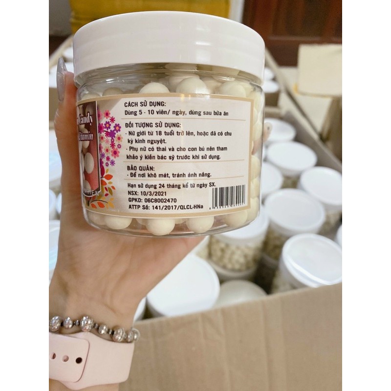 Viên mầm sữa kẹo mầm sữa trắng da collagen