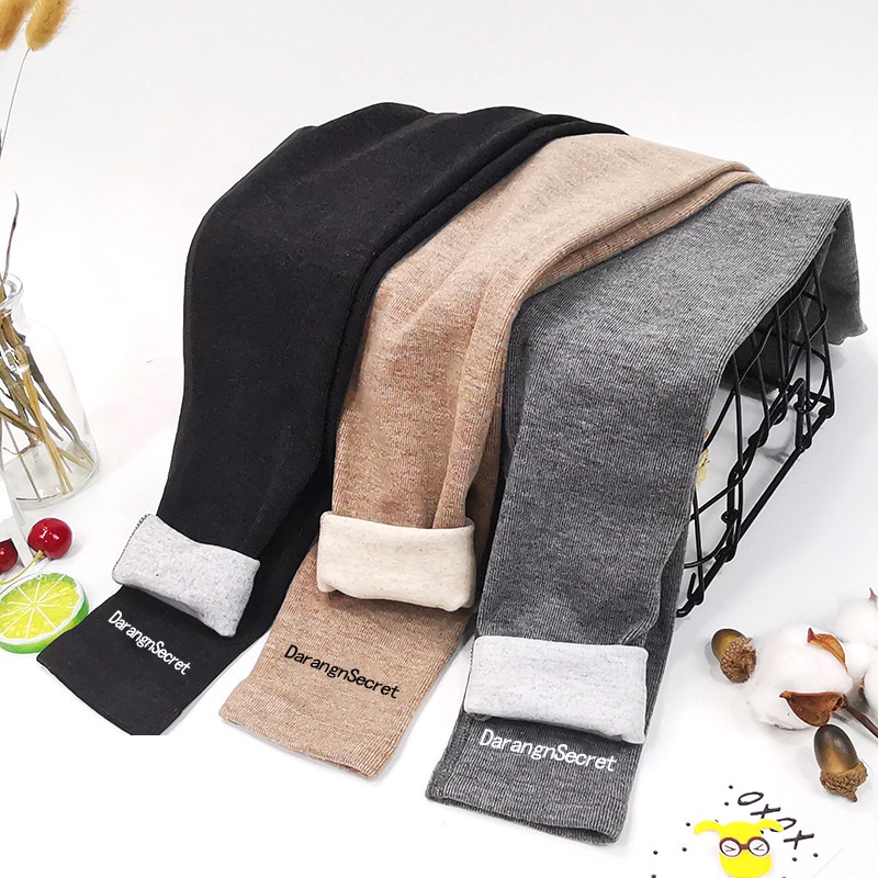 Quần legging lót nhung co giãn tốt phong cách Hàn Quốc thời trang dành cho bé gái 80-150CM