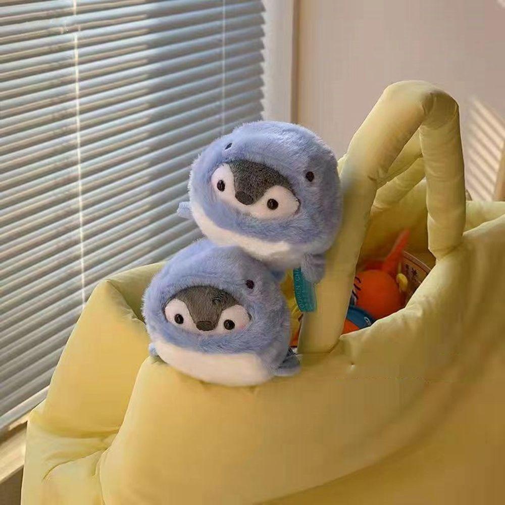 Móc Khóa Hình Chim Cánh Cụt Nhồi Bông Sáng Tạo Giá Đỡ