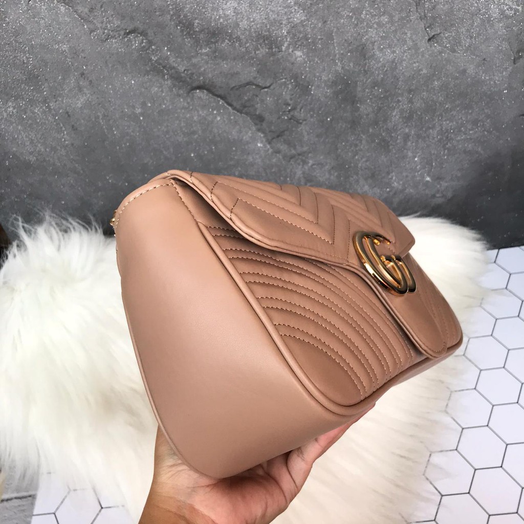 Gucci Giày Thể Thao Marmont 2 Màu Size 27x8 X 16cm