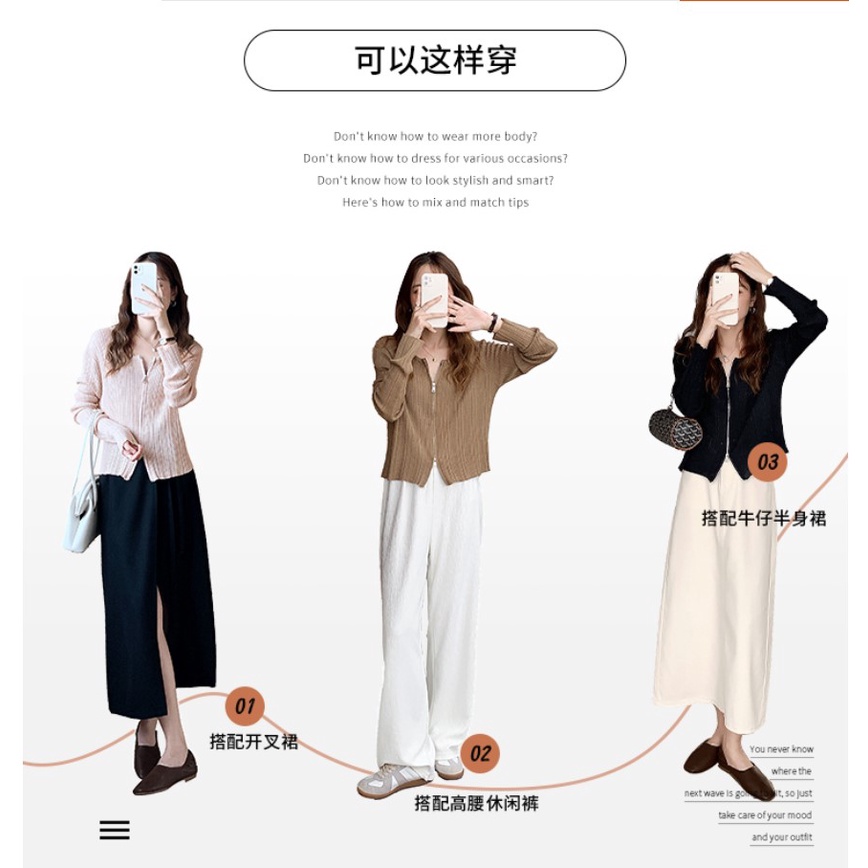 Áo khoác cardigan dệt kim phong cách Hàn Quốc 3 màu lựa chọn cho nữ | BigBuy360 - bigbuy360.vn