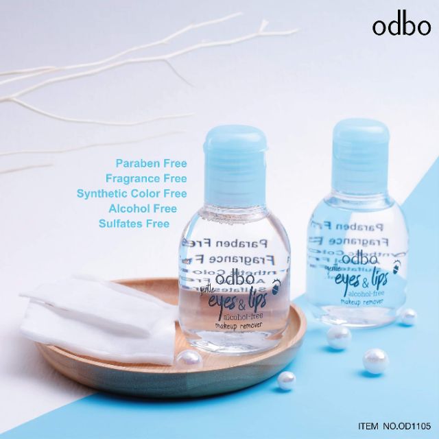 Dung Dịch Nước Tẩy Trang Mắt/Môi ODBO Eyes &amp; Lips Alcohol Free Makeup Remover Không Chứa Cồn 100ml - Thái Lan