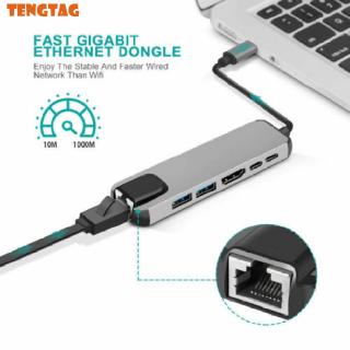 Bộ Chia Cổng Usb Type C Đa Năng 6 Trong 1