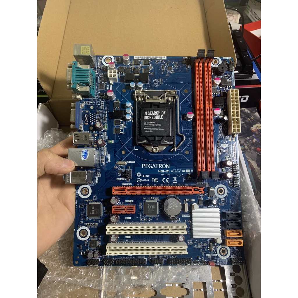 Main H81 ecs + pegatron chính hãng chạy lành ít lỗi vặt tặng kèm tản nhiệt + dây sata - Bảo hành 3 năm