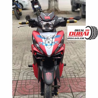 Tem Trùm Wave RSX Đỏ Đen Đại Bàng