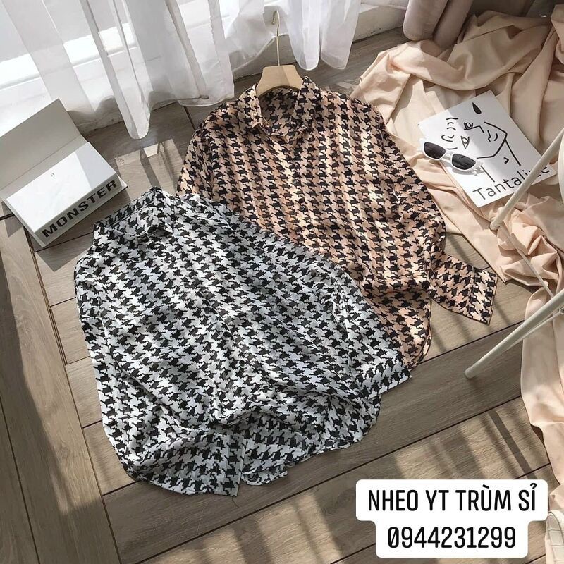 Áo sơ mi zíc zắc nhiều màu
