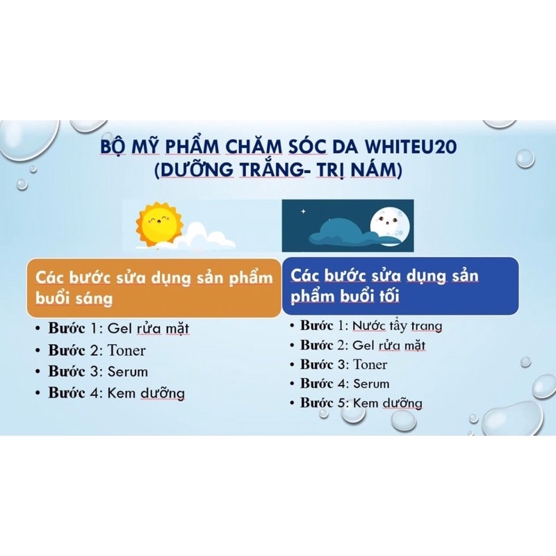 Kem dưỡng trắng da WhiteU20 lọ 50g
