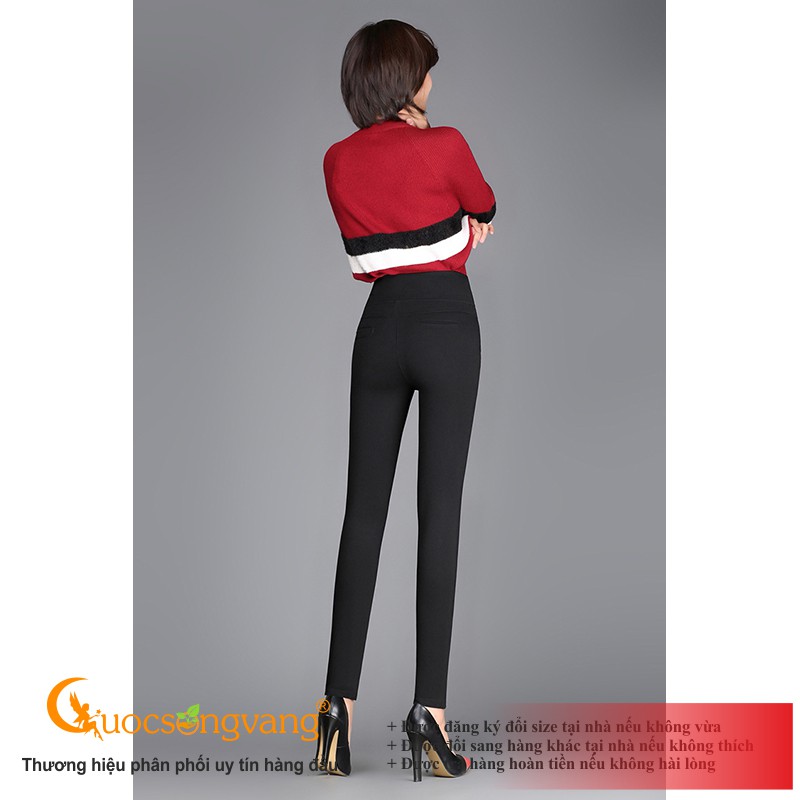 Quần nữ công sở ống ôm quần treggings lưng cao big size GLQ052 | WebRaoVat - webraovat.net.vn