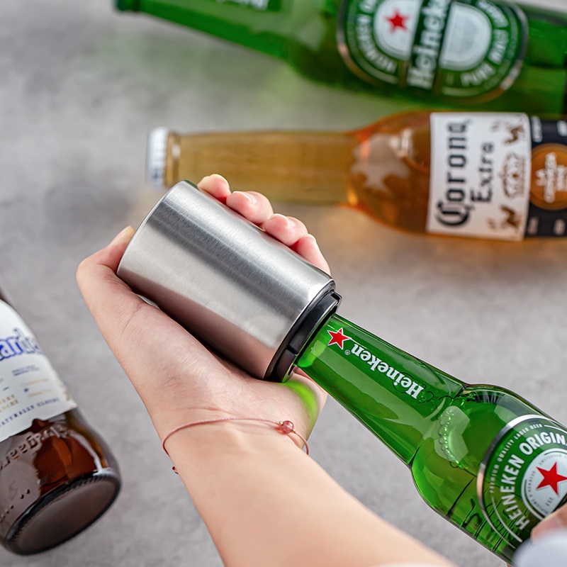 Dụng Cụ Mở Nắp Chai Tự Động Bằng Thép Không Gỉ