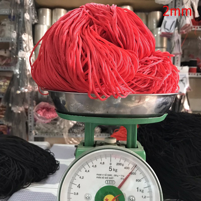 DM - Dây mịn thắt vòng, may túi xách,làm dây treo  -không co giãn - đóng gói 400 - 600 gram/ bó