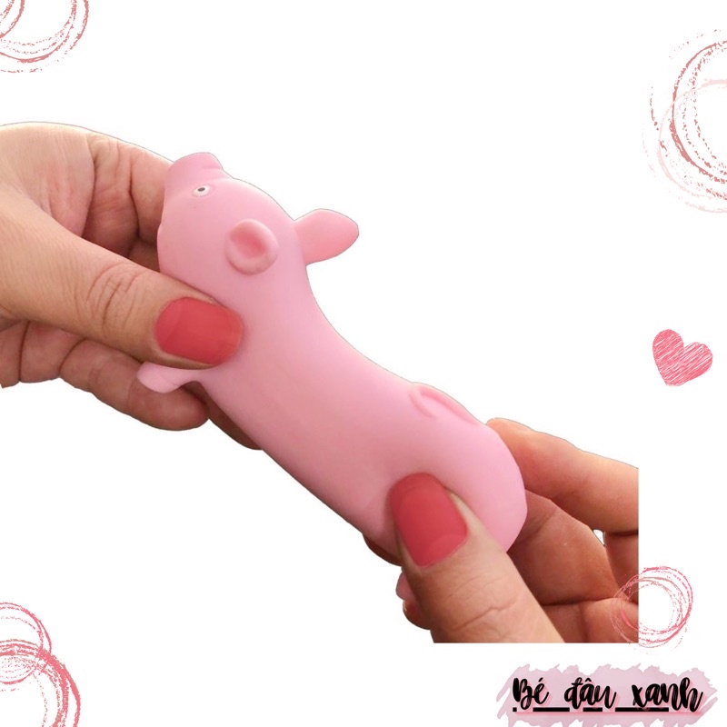 Đồ chơi dẻo bóp tay hình lợn hồng dễ thương hottrend tiktok giúp xả stress