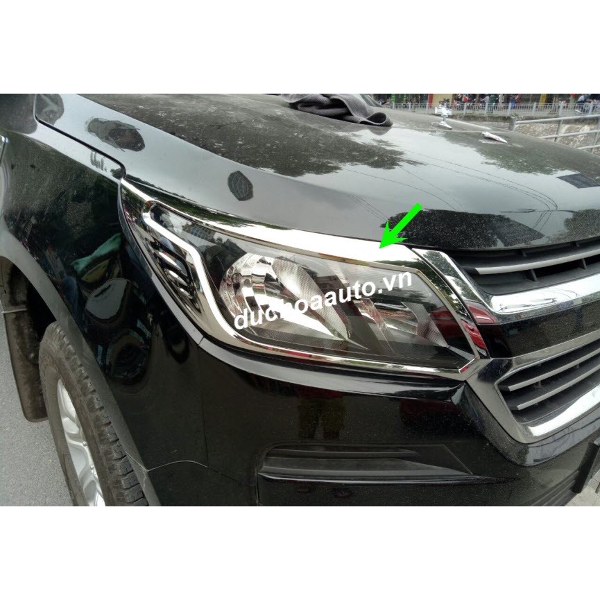 Ốp trang trí viền đèn pha Chevrolet Colorado