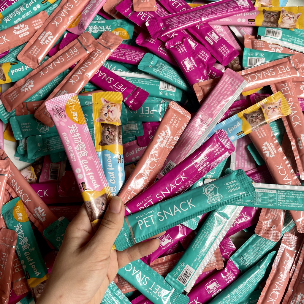 Súp thưởng cho mèo Petsnack, Súp thưởng cho mèo đủ vị thanh 15g