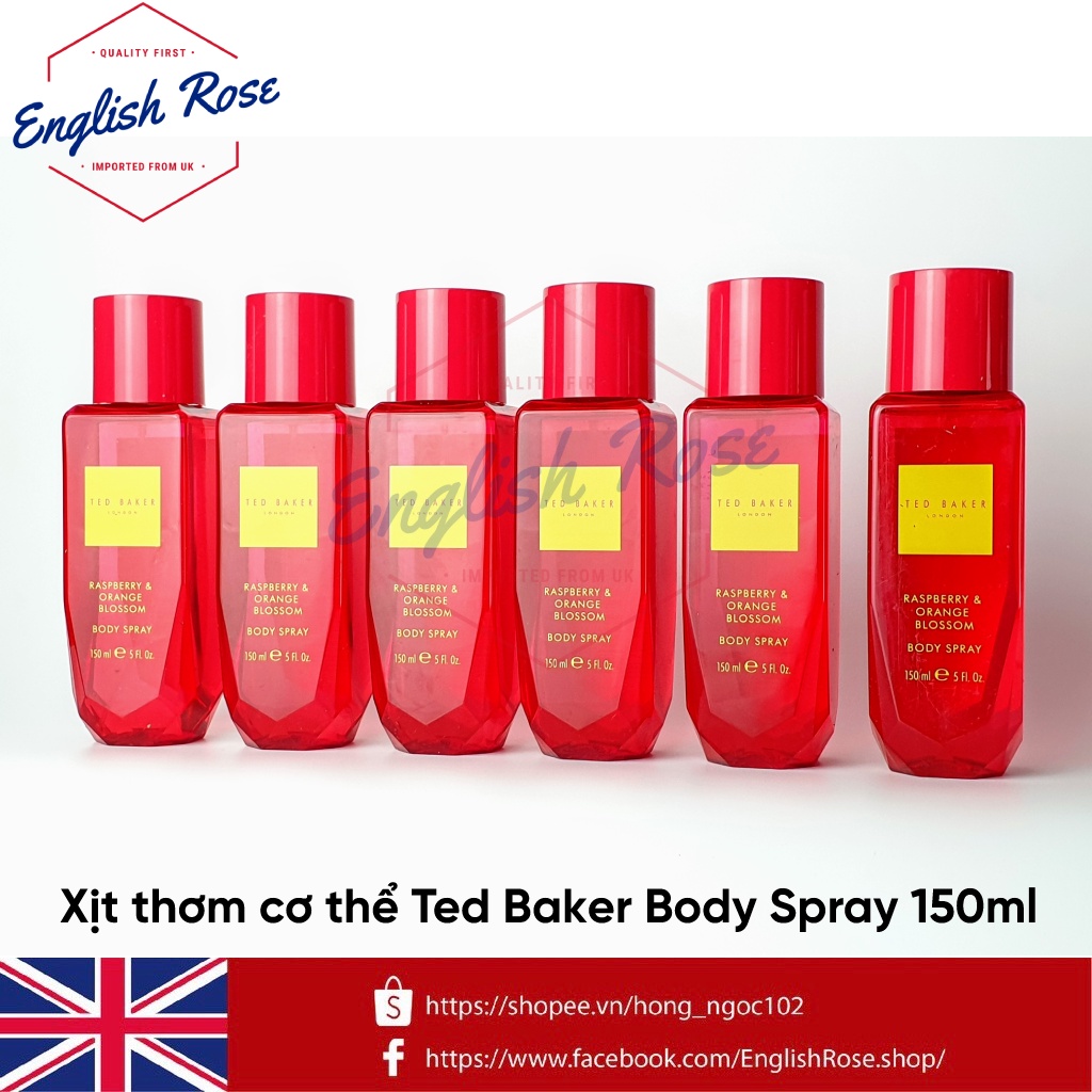Xịt thơm cơ thể Ted Baker body spray 150ml