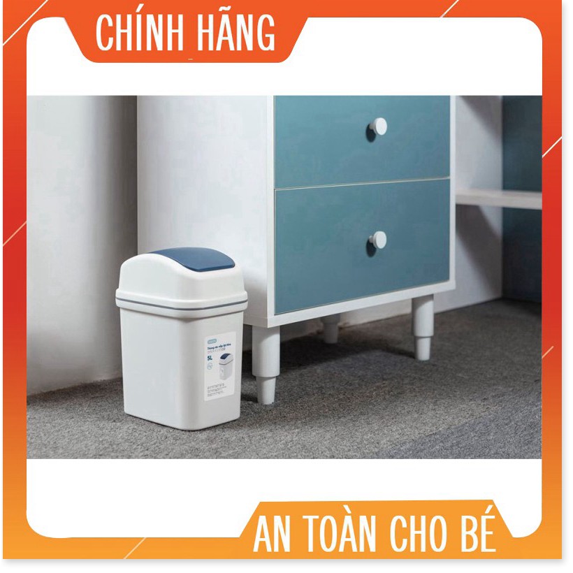 Thùng rác nắp lật Inochi 5L (tiêu chuẩn Nhật Bản)