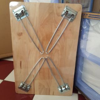 Bàn xếp 4×6 mặt gỗ  chân láp