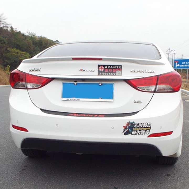 ĐUÔI GIÓ LIỀN CỐP - cánh lướt gió xe ô tô Hyundai Elantra 2012-2017 màu trắng