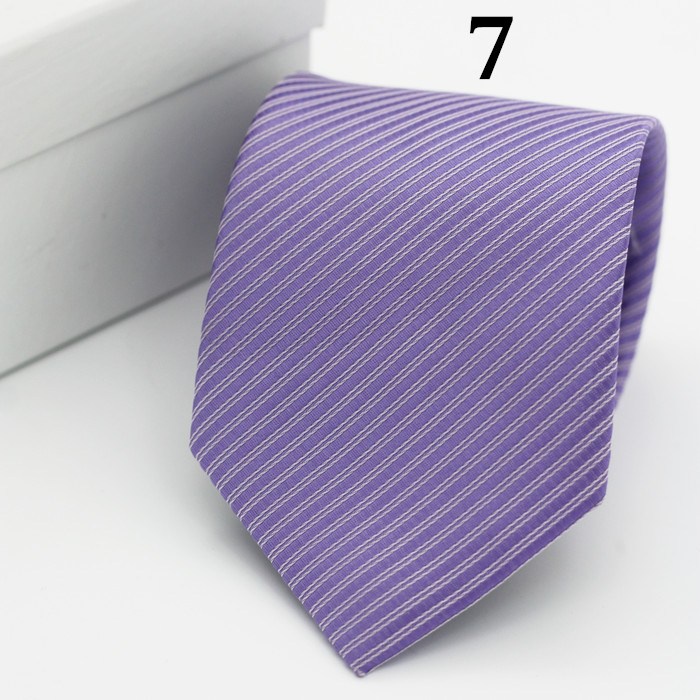 Cà vạt màu trơn thời trang cho nam 8cm