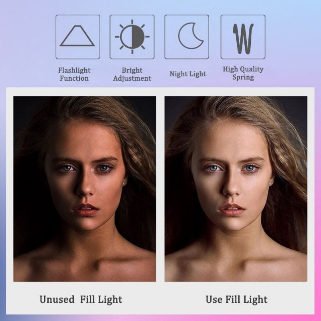 ĐÈN LED HỖ TRỢ ĐIỆN THOẠI CHỤP SELFIE CỰC ĐẸP | BigBuy360 - bigbuy360.vn