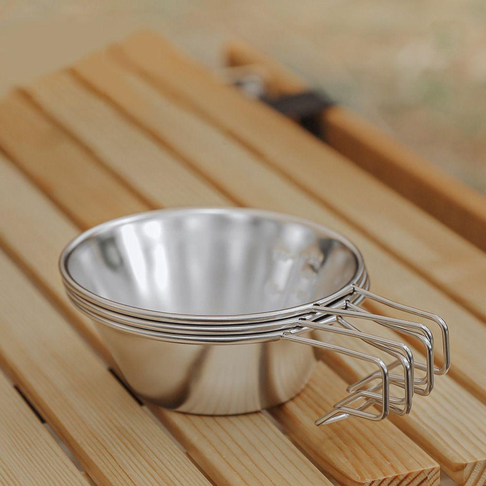 MAG Tay Cầm Cố Định Tô Cắm Trại Bằng Thép Không Gỉ