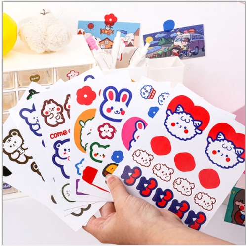 Tấm Sticker mẫu mới dễ thương trang trí đồ dùng