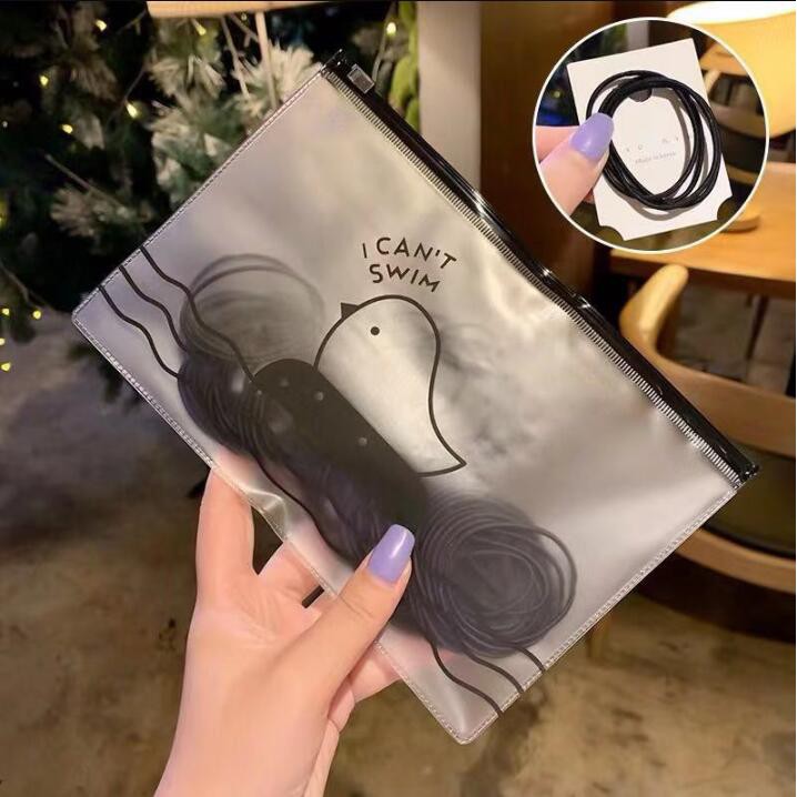Set 100 Dây Cột Tóc Co Giãn Nhiều Màu