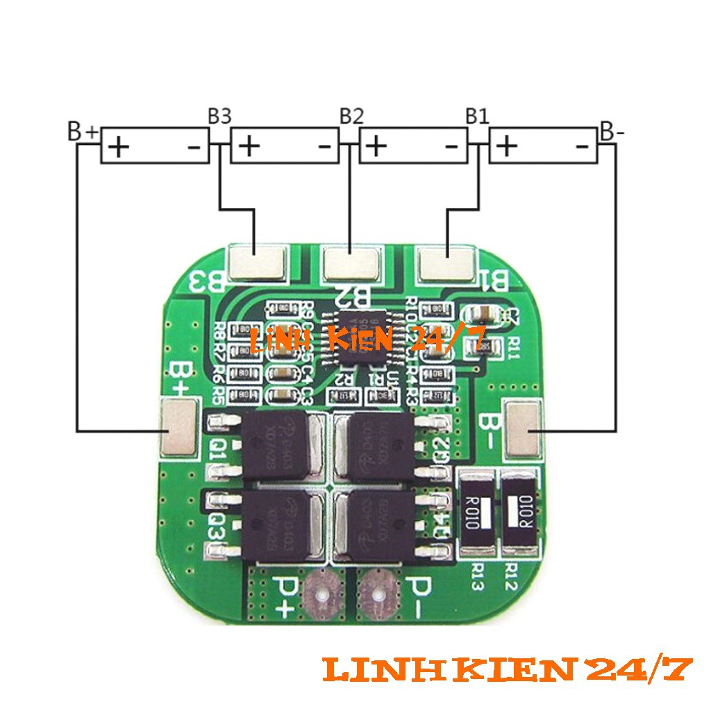 Mạch Sạc Và Bảo Vệ Pin 16.8V 4S 20A