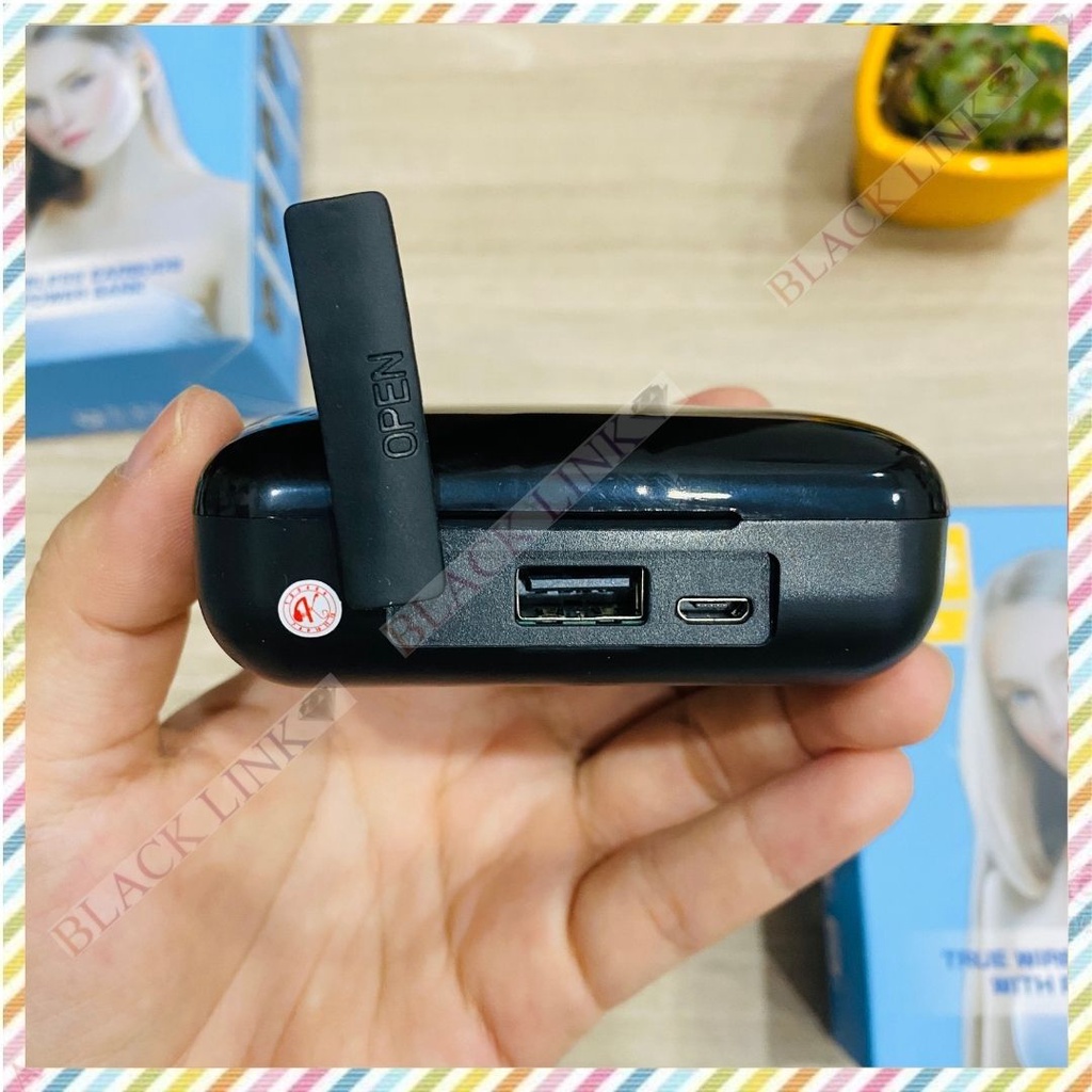 Tai Nghe Bluetooth F9 Pro TWS 5.0 Không Dây - Cảm Ứng Chống Nước IPX5 Nhét Tai Chống Ồn Tích Hợp Sạc Dự Phòng 2500mAh