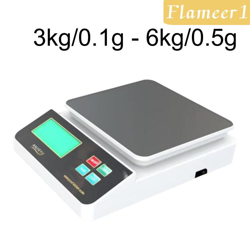 [Flameameer1] Cân Thực Phẩm Điện Tử Màn Hình LCD Chống Nước Độ Chính Xác Cao Cho Nhà Bếp