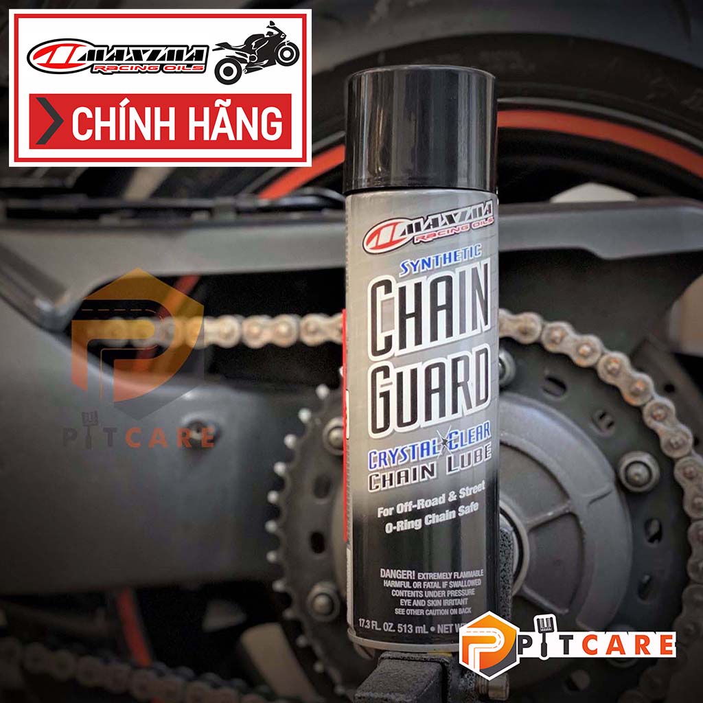 Xịt Dưỡng Sên Maxima Synthetic Chain Guard 513ml Bôi Trơn Xích Hiệu Quả