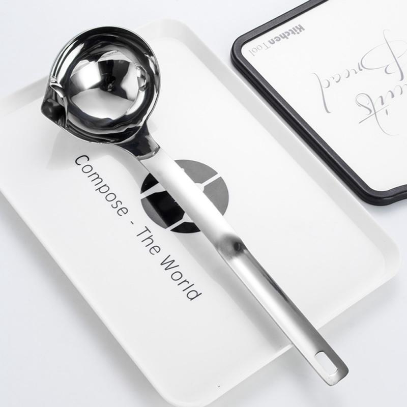 Thìa tách dầu mỡ bằng thép không gỉ 304 chăm sóc sức khỏe an toàn