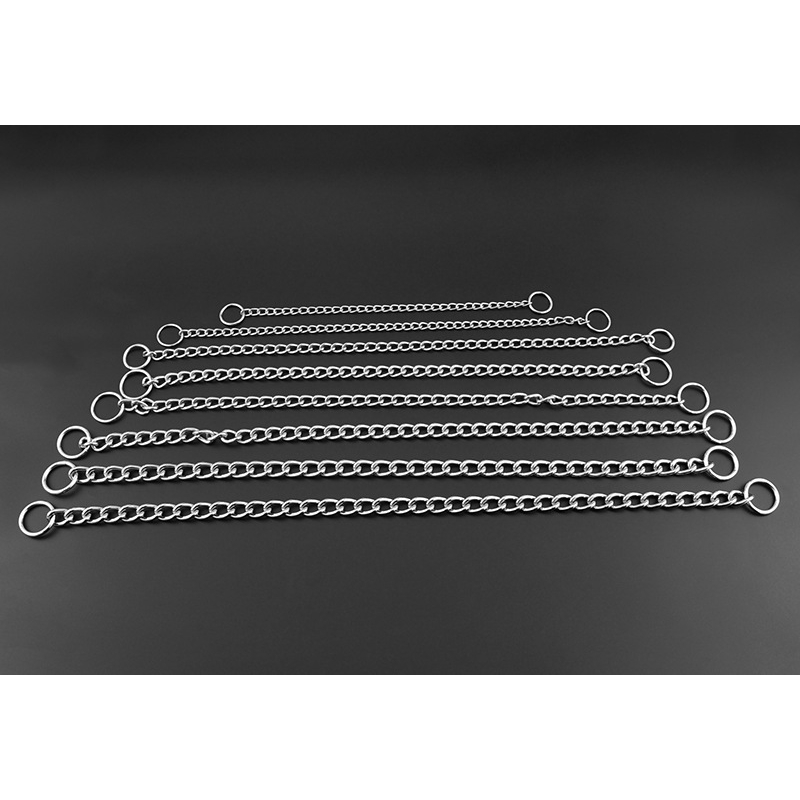 Vòng cổ kim loại mạ chrome cho thú cưng tùy chọn kích thước