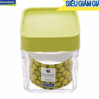Lọ đựng gia vị thủy tinh glasslock 500ml nắp vặn vuông- ip604