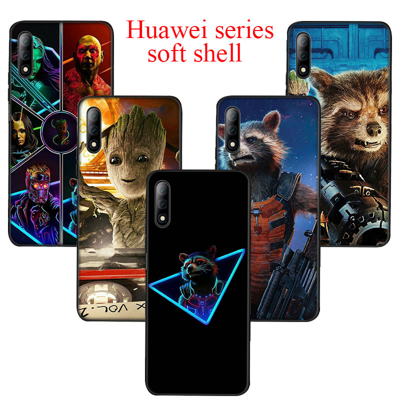 QD25 Guardians of the for Galaxy Marvel Soft Silicone Case for Huawei Y5 Y6 Y7 Y9 Prime 2018 P9 Lite Smart 2019