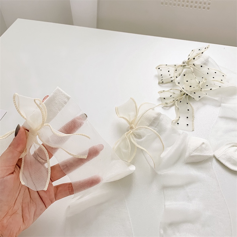 Hàng Mới Về Vớ Lụa Siêu Mỏng Họa Tiết Bướm Lớn Phong Cách Nhật Bản Cho Nữ