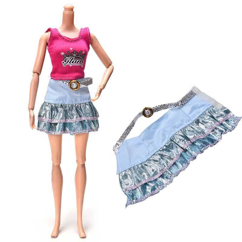 Set Váy 2 Món Thời Trang Cho Búp Bê Barbie