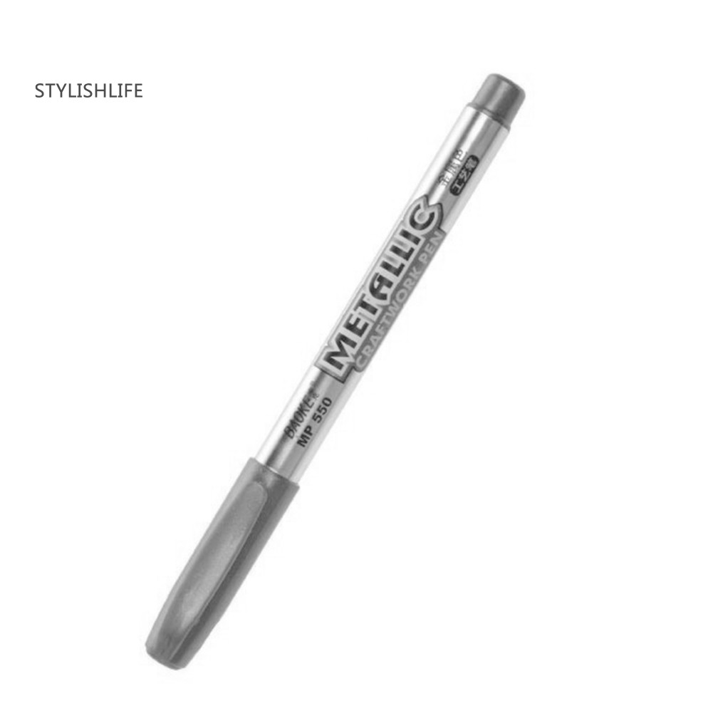 ☜Set 2 Bút Đánh Dấu DIY 1.5mm Màu Vàng / Bạc Chống Nước