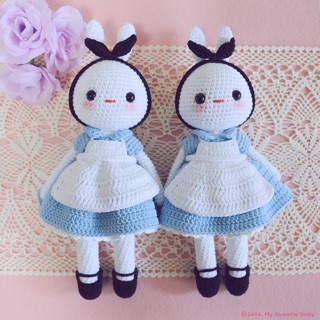 Set len Búp bê thỏ Candy
